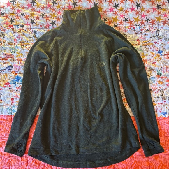 Icebreaker Sweaters - Icebreaker Quarter Zip Wool Thermal Top M